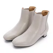 MOONSTAR月星 切爾西靴 JP23 米灰
