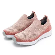 MOONSTAR 輕柔建走3E寬楦飛織鞋女鞋 JP23 柔和桃