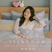 【AGAPE雅家倍】MIT台灣製 多款任選 3M法式天絲 雙人6x7尺鋪棉兩用被套一件組 極簡風格