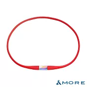 &MORE愛迪莫 Pulsation 脈動能量項鍊 (限量炫彩款)  M  紅色