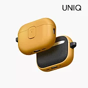UNIQ 新加坡 Clyde 卡扣式雙料保護套 (附登山扣) AirPods Pro 第3代 黃+深灰
