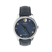 GUCCI G-Timeless 虎頭及蜜蜂星星圖案機械錶 (深藍色)