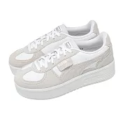 Puma 休閒鞋 Palermo Elevata Winter Bliss 女鞋 白灰 厚底增高 麂皮 德訓鞋 404360-01