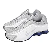 Nike 休閒鞋 Shox R4 男鞋 白 銀 緩震 復古 反光 彈簧鞋 HQ1988-102