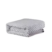 柔膚浴巾保暖毯 140x80公分 灰