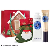 L’OCCITANE 歐舒丹 聖誕暖心呵護組[護手霜(多款可選)+乳油木指緣修護油]-公司貨 乳油木