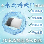 【AGAPE雅家倍】6D獨立筒專利氣循水洗枕1入 可水洗機洗、彈性、舒適、透氣