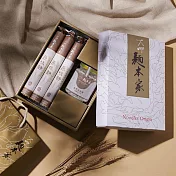 《大呷麵本家》白金禮盒(香蔥醬1罐+2包450g原味紙捲麵條)