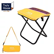 【Truly House】輕量化露營炫彩收納包變形椅 戰術椅 摺疊椅 露營椅 六色任選 黃色