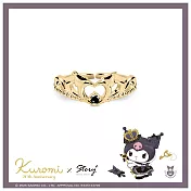 STORY故事銀飾-Kuromi20週年王國系列-皇冠酷洛米晶鑽純銀戒指 國際圍#9