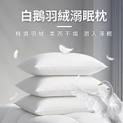 【AGAPE雅家倍】MIT《白鵝羽絨溺眠枕1入》100%水鳥羽毛