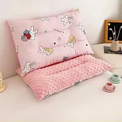 【AGAPE雅家倍】精梳棉豆豆兒童安撫枕-1入組 貪吃兔兔