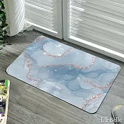 義大利La Belle《雨落光影》抗菌可水洗軟式珪藻土強效吸水地墊 60*39CM