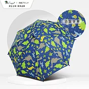 【雙龍牌】可愛童趣傘自動兒童傘恐龍車車蜜蜂瓢蟲速乾雨傘(晴雨兩用傘/安全童傘自動開直傘D3077) 恐龍世界