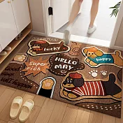 優質圈絨防滑耐髒刮沙門口墊60*90cm(地墊/踏墊/地毯/門口踏墊/刮泥墊/寵物墊/交換禮物)  紙皮小狗