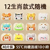 十二生肖穿戴式暖手貼 自發熱暖手包（手握式 輕巧便攜 多部位適用）  40片