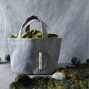 濁河良品 | 撞色便當袋野餐袋 - 卡爾爺爺- 極簡灰