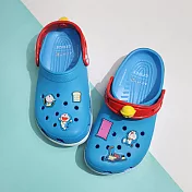 Crocs 洞洞鞋 Doraemon Classic Clog K 中大童鞋 經典哆啦A夢克駱格 七彩 涼拖鞋 21169290H