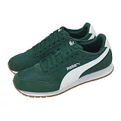 Puma 休閒鞋 ST Miler 男鞋 綠 白 麂皮 復古 拼接 板鞋 401622-08