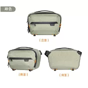 Prowell WIN-23527 防潑水戶外攝影包 專業單眼/微單 相機包 輕便側背包 斜背包 可調隔板 可綁三腳架 綠色