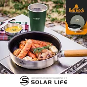 Bell Rock 不沾塗層煎鍋 24cm.韓國不沾煎鍋 可拆手柄 不沾鍋 露營平底鍋 不鏽鋼鍋具