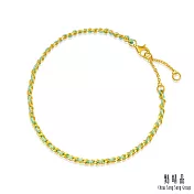 【點睛品】希望 守護繩 黃金手鍊_計價黃金