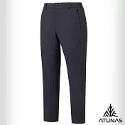 【ATUNAS 歐都納】男款竹炭彈性長褲/吸濕排汗/抗臭透氣/大尺碼/小尺碼A1PA2544M- S 黑