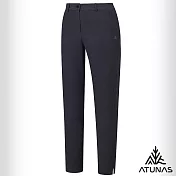 【ATUNAS 歐都納】女款竹炭彈性長褲/吸濕排汗/抗臭透氣/大尺碼A1PA2545W- S 黑