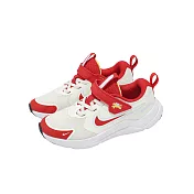 Nike 慢跑鞋 Cosmic Runner PS 中童鞋 馬年 米白 紅 運動鞋 魔鬼氈 IQ1141-161