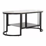 IDEA-輕奢圓潤質感岩板橢圓茶几