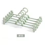 JIAGO 360度旋轉可疊加衣褲夾/衣架(10入) 無 綠色