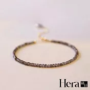 【HERA 赫拉】設計感銀曜石極細手鍊 H114121202 銀曜石