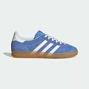 ADIDAS GAZELLE INDOOR W 女休閒鞋-HQ8717 UK4 藍色