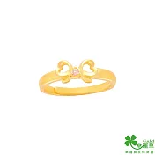 幸運草金飾 浪漫預演黃金戒指