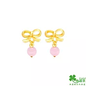 幸運草金飾 浪漫預演黃金/貓眼石耳環