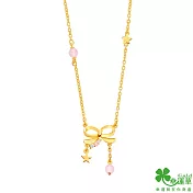 幸運草金飾 浪漫預演黃金/貓眼石項鍊