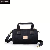 satana -Denim 小圓筒包- 丹寧黑