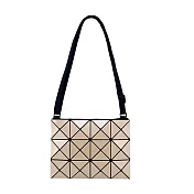 ISSEY MIYAKE 三宅一生 BAOBAO LUCENT 3X4金屬感啞光小斜背(多色選)- 淺褐色
