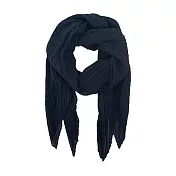 ISSEY MIYAKE 三宅一生 PP 素面折疊式圍巾(多色選)- 海軍藍