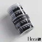 【HERA 赫拉】罐裝編織高彈性髮圈15條入 H114121805 璀璨銀黑