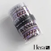 【HERA 赫拉】罐裝編織高彈性髮圈15條入 H114121805 優雅紫藤