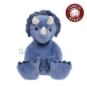 英國 Charlie Bears 查理熊 - Troy Triceratops 三角龍 (經典丹藍 Denim Blue)