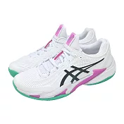 Asics 網球鞋 Court FF 3 Clay 男鞋 白 紅土 緩震 襪套 亞瑟士 1041A371106