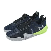 Under Armour 訓練鞋 TriBase Reign 6 男鞋 黑 綠 健身 重訓 運動鞋 UA 3027341401