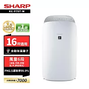 SHARP夏普 KC-P70T-W 16坪AIoT智慧美型鬱金香空氣清淨機