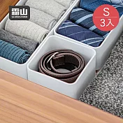 【日本霜山】PET抽屜分隔/鏡櫃用可層疊收納盒(加深款)-S-3入