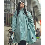 日本 KiU  第二代 標準成人有袖斗篷雨衣 內側TPU防水膜 耐水壓20000mm H2O 薄荷綠404-926