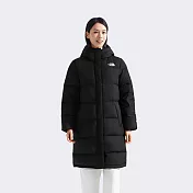 The North Face W ESSENTIAL LONG DOWN - AP 女羽絨外套-NF0A8ED8JK3 L 黑色