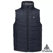 【ATUNAS 歐都納】男款石墨烯纖維輕量保暖背心/大尺碼/無厚重感/背心式外套A1VE2508M- M 黑