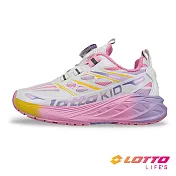 【LOTTO 義大利】童鞋 瞬速 轉扣避震跑鞋- 19cm 粉